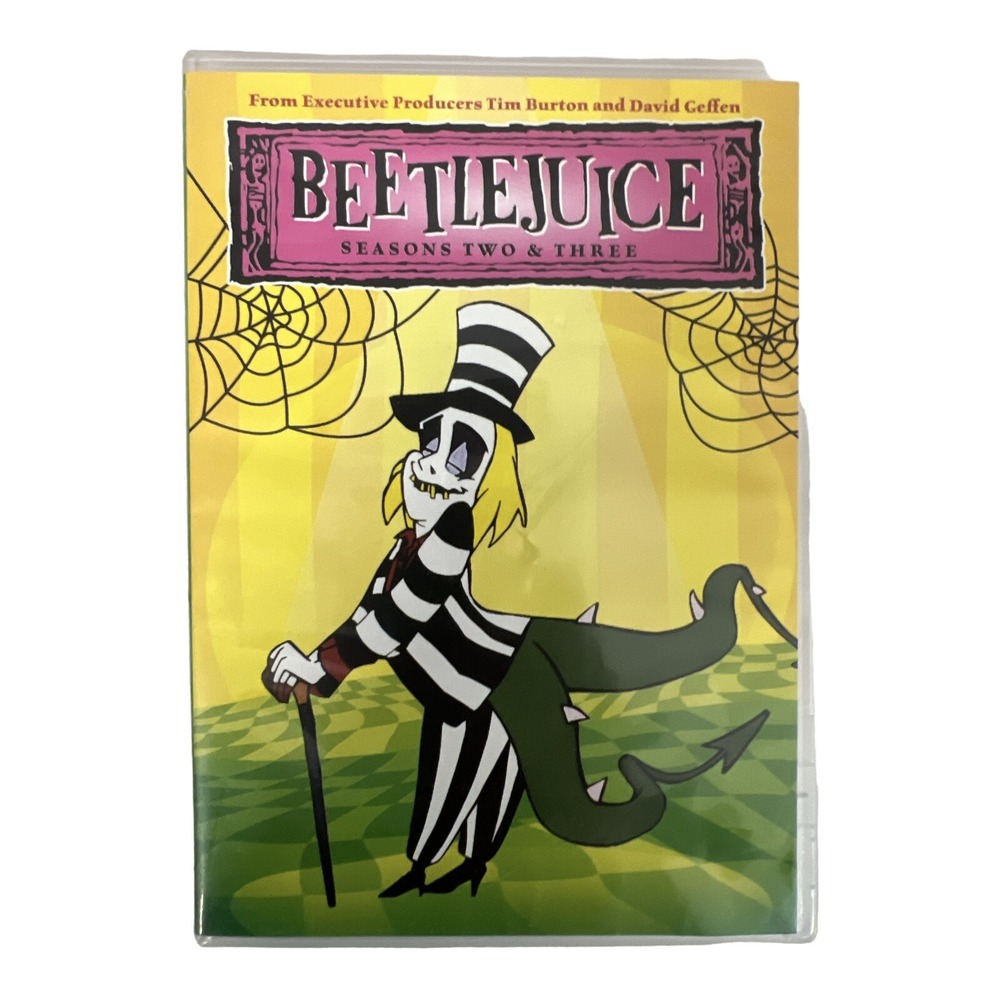 Beetlejuice Seasons Two & Three 2 & 3 DVD Animated Series Tim Burton